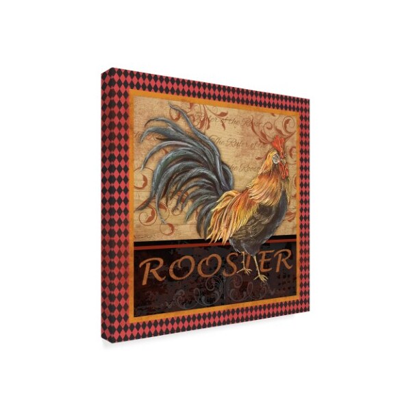 Jean Plout 'Ruler Of The Roost Series 4' Canvas Art,14x14